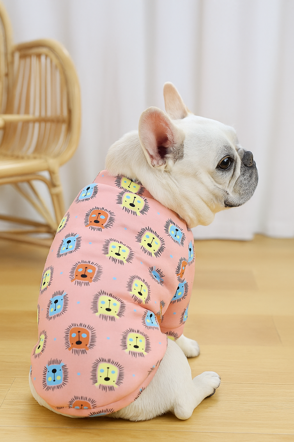Roupa para cachorro Estampa de Leão - Roupinhas Pet de Inverno