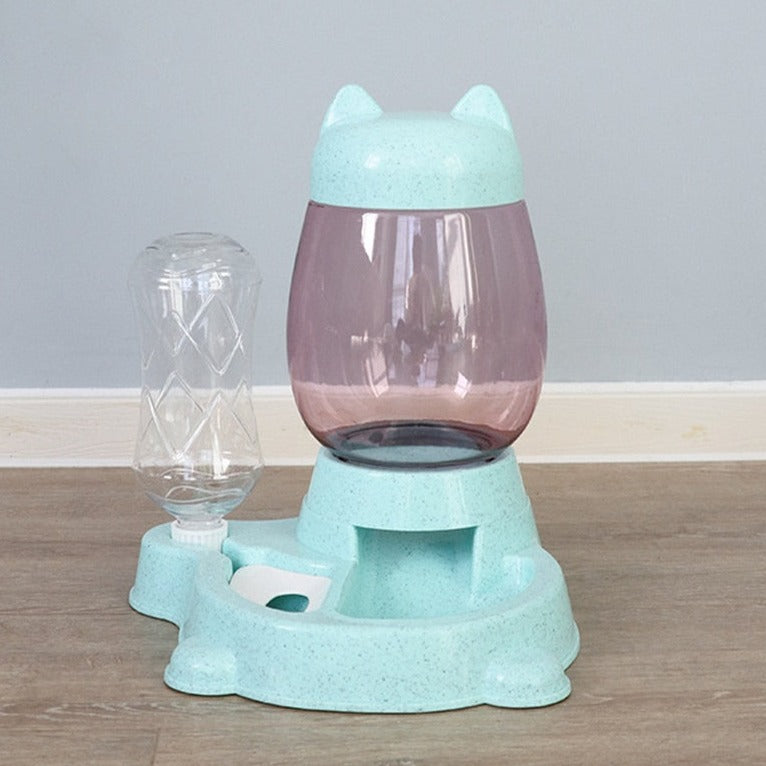Comedouro e Bebedouro Automático 2 em 1 para Cães e Gatos