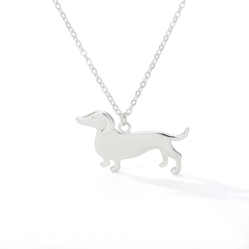 Colar com pingente Dachshund - Salsichinha
