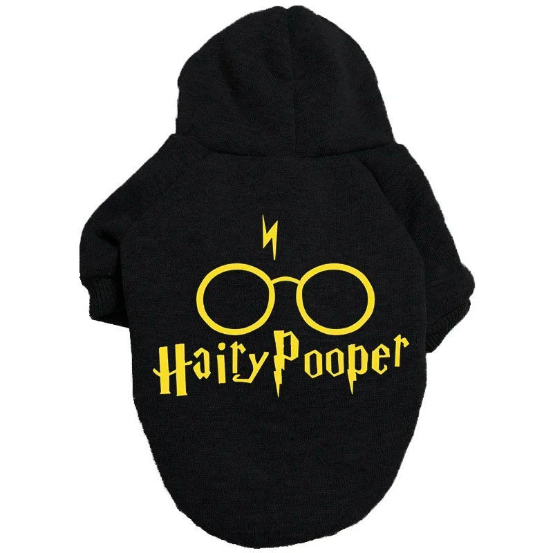 Roupa para Cachorro Hairy Pooper com capuz - Roupa Pet de Inverno