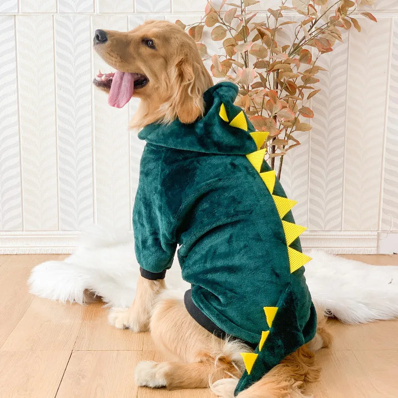 Roupa para Cachorro de Dinossauro - Roupinha Pet de Inverno