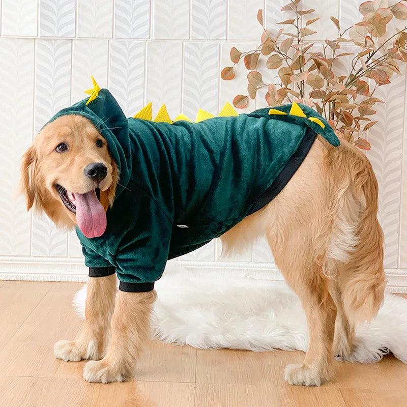 Roupa para Cachorro de Dinossauro - Roupinha Pet de Inverno