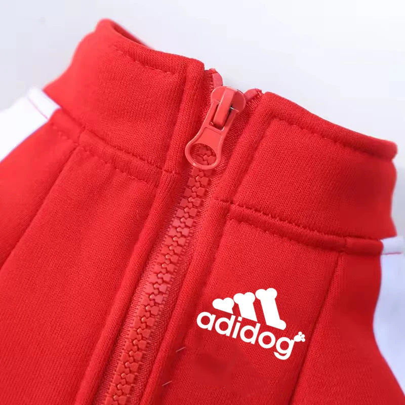 Jaqueta para Cachorro Adidog com zíper - Roupa Pet Inverno