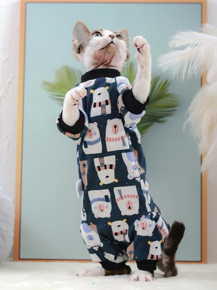 Roupa para Cachorros e Gatos Macacão de Algodão