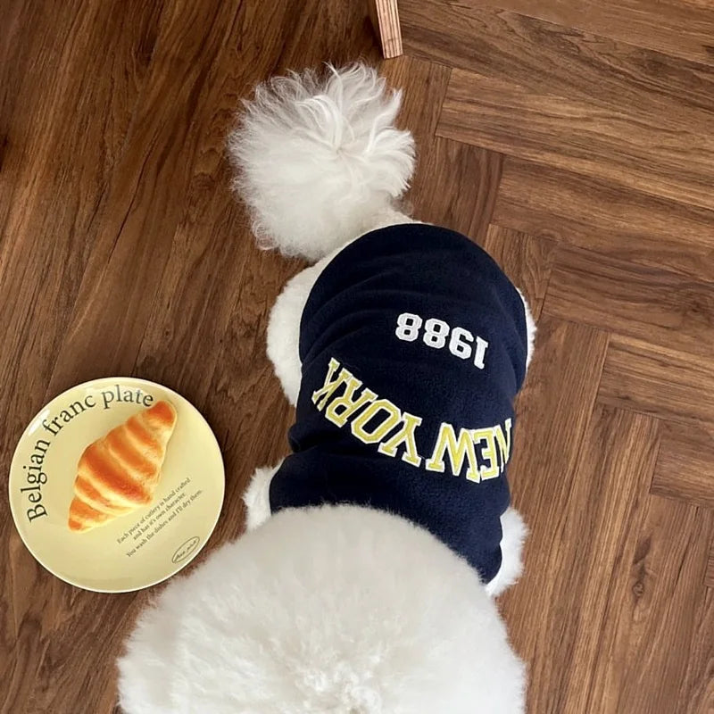 Suéter Moletom para Cachorro New York - Roupa Pet de Inverno