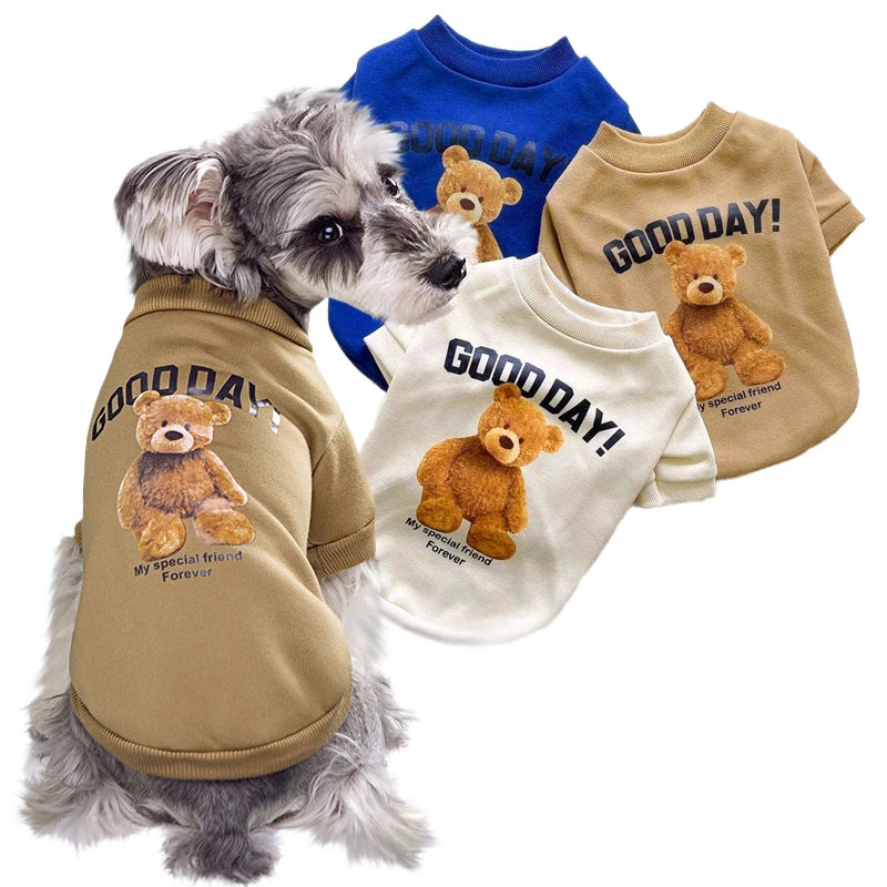 Roupinha de Urso para Cachorro Pequeno e Médio – Estilo Fofo e Confortável