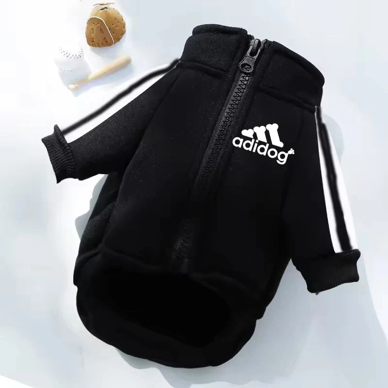 Jaqueta para Cachorro Adidog com zíper - Roupa Pet Inverno