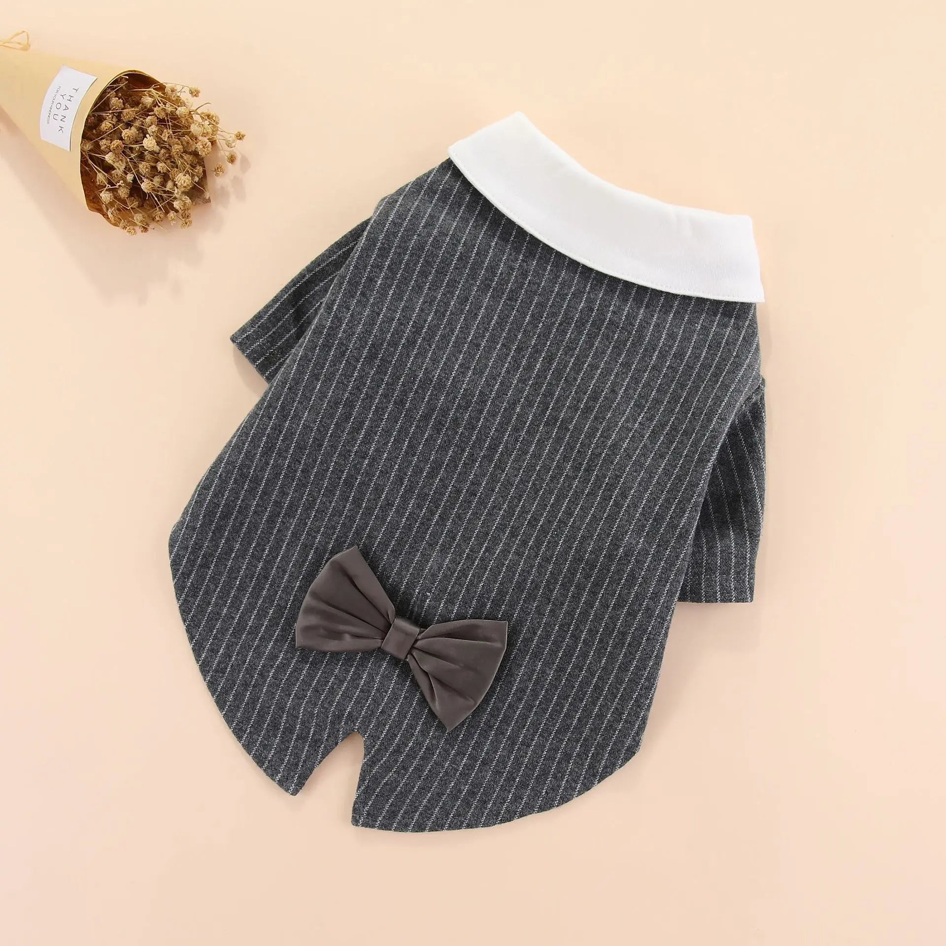 Roupa para Cães e Gatos Terno com Gravata Borboleta - Roupinha Formal para Casamentos, Festas e Eventos