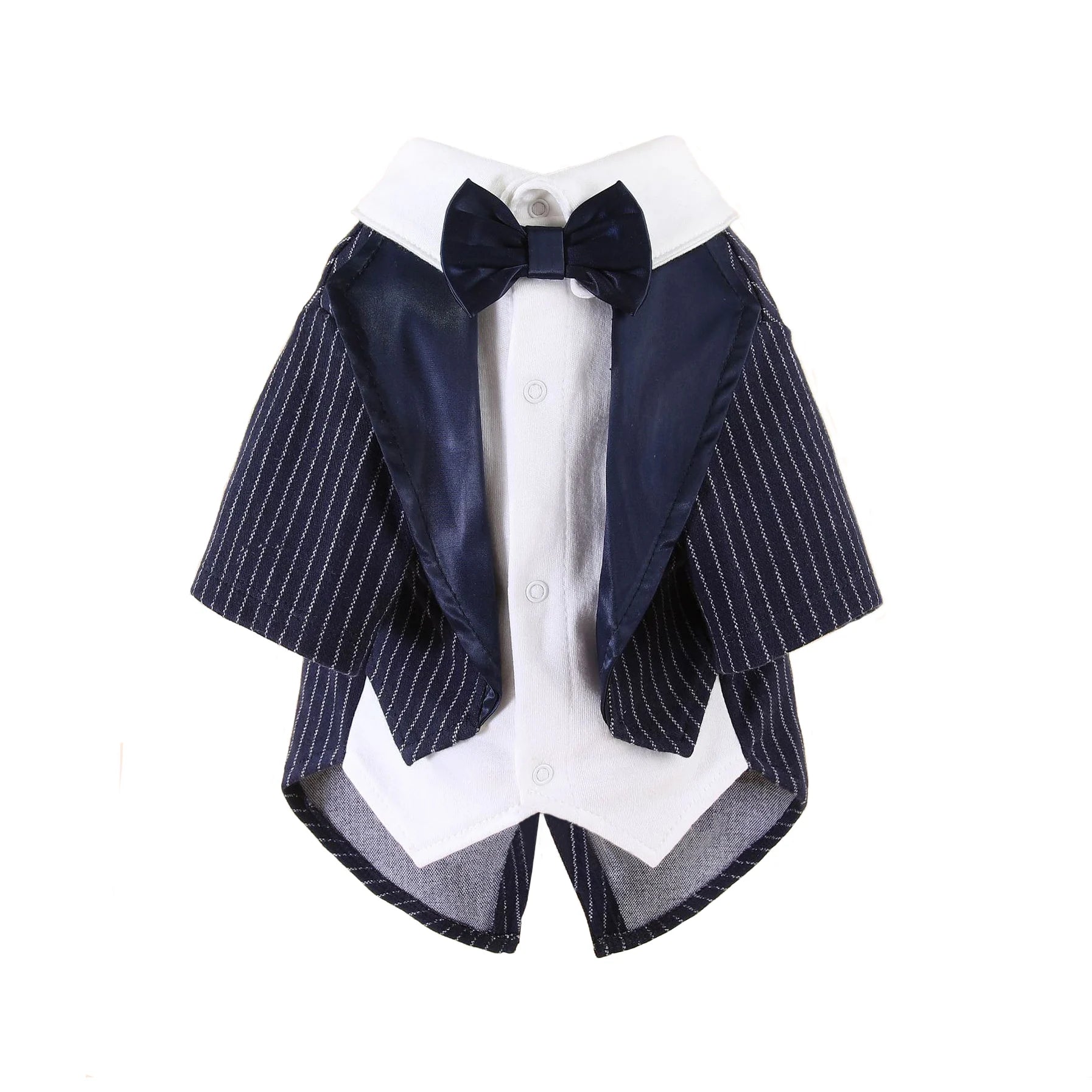 Roupa para Cães e Gatos Terno com Gravata Borboleta - Roupinha Formal para Casamentos, Festas e Eventos
