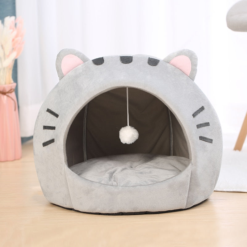 Cama e Brinquedo para Gatos Confortável - Caminha 2 em 1