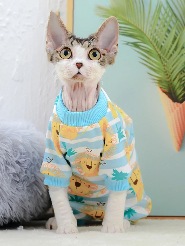 Roupa para Cachorros e Gatos Macacão de Algodão