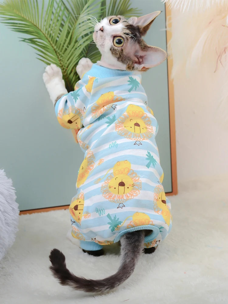 Roupa para Cachorros e Gatos Macacão de Algodão