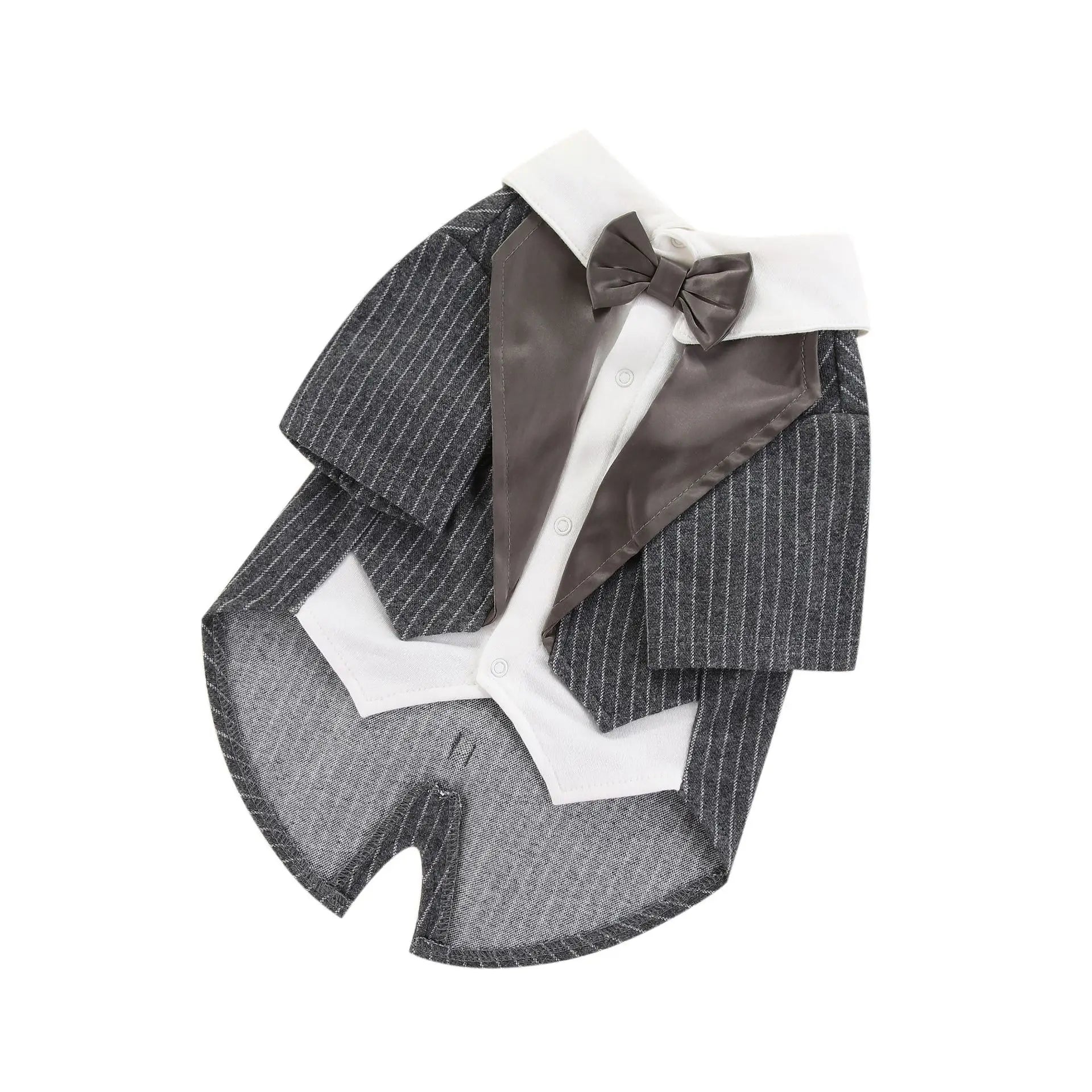 Roupa para Cães e Gatos Terno com Gravata Borboleta - Roupinha Formal para Casamentos, Festas e Eventos