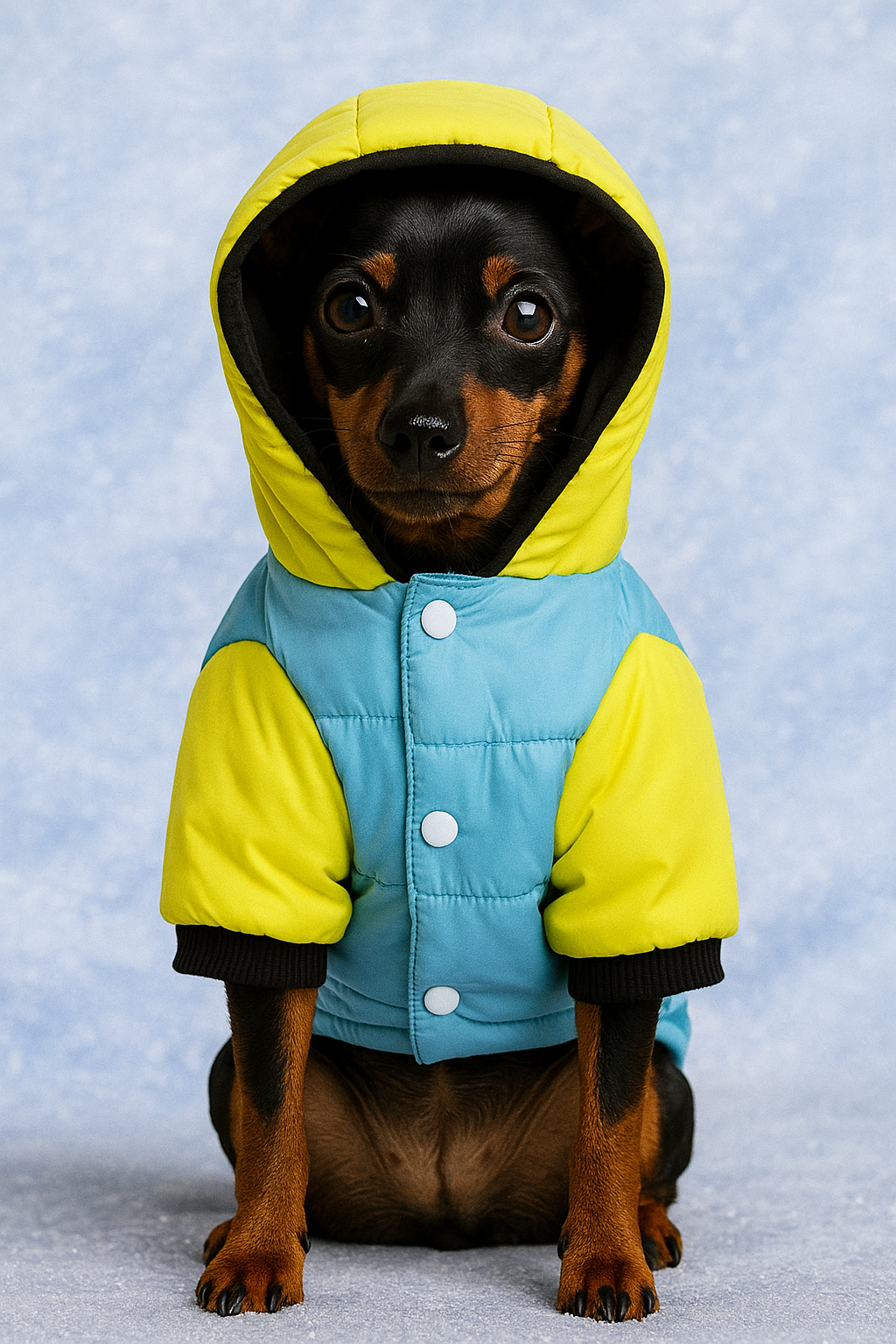Jaqueta para Cachorro Impermeável com Capuz - Roupinha Pet de Inverno