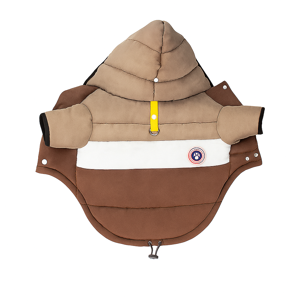 Jaqueta para Cachorro Impermeável com Capuz - Roupinha Pet de Inverno