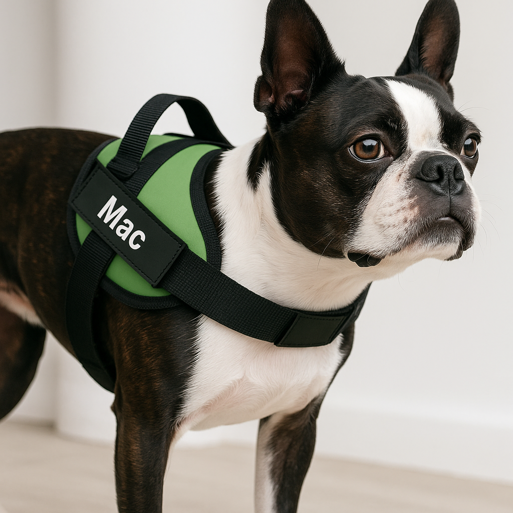 Coleira Peitoral Personalizada com faixa Refletiva para Cães