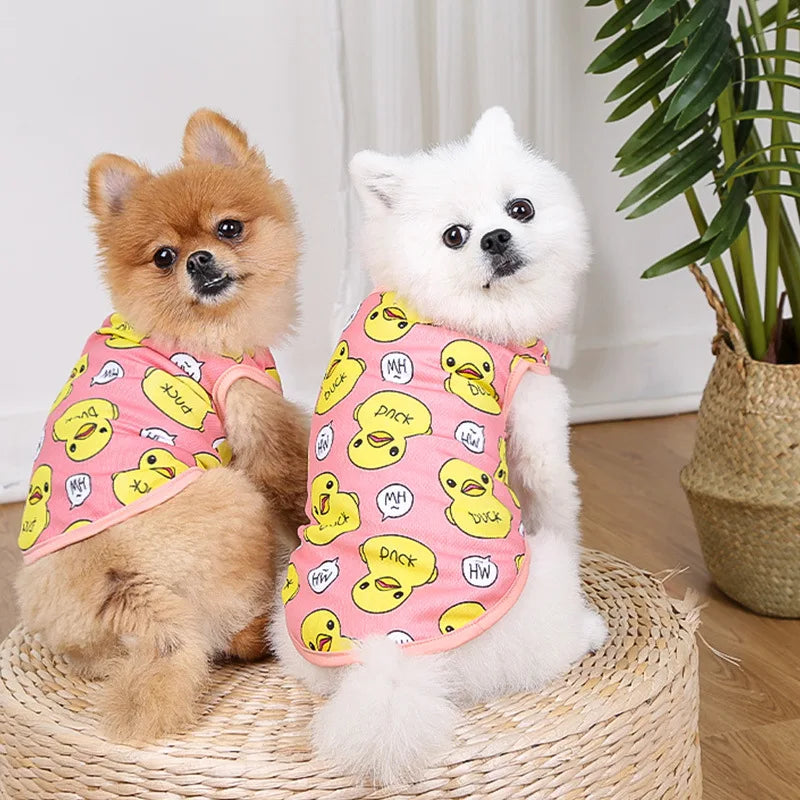 Roupa de Patinho para Cães e Gatos de Pequeno Porte