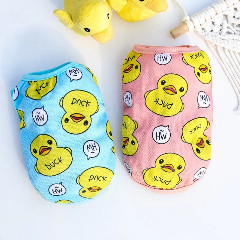Roupa de Patinho para Cães e Gatos de Pequeno Porte