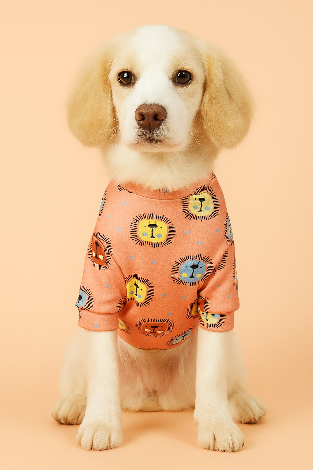 Roupa para cachorro Estampa de Leão - Roupinhas Pet de Inverno