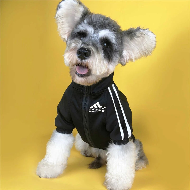 Jaqueta para Cachorro Adidog com zíper - Roupa Pet Inverno