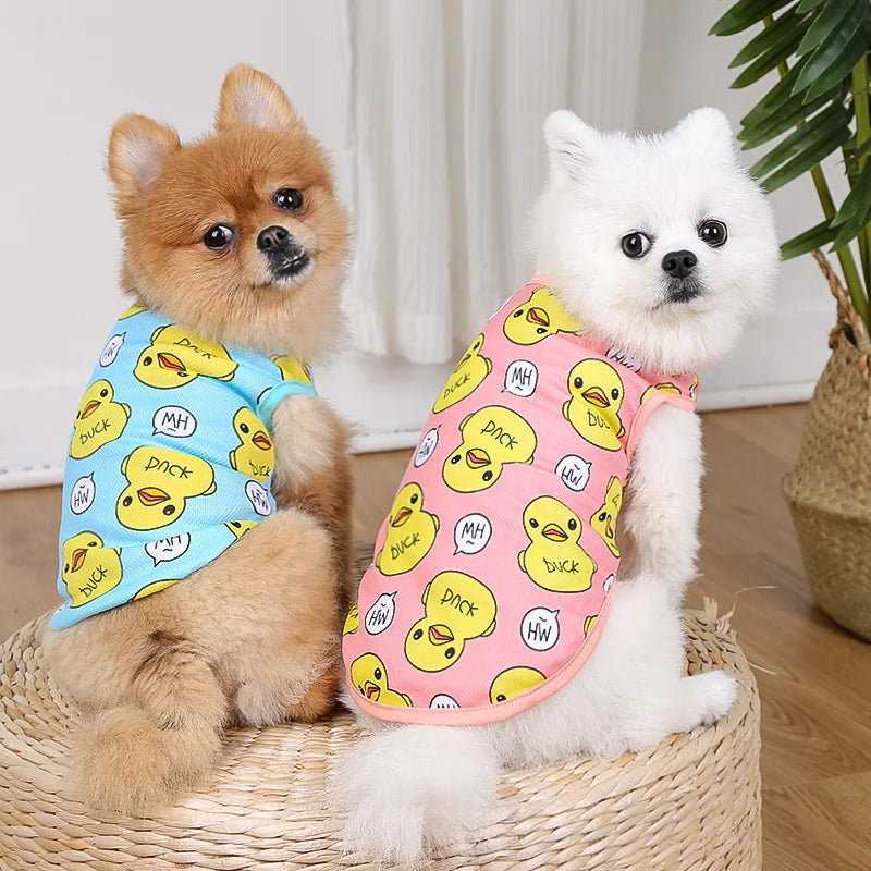 Roupa de Patinho para Cães e Gatos de Pequeno Porte