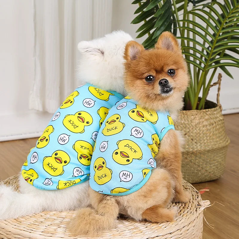 Roupa de Patinho para Cães e Gatos de Pequeno Porte