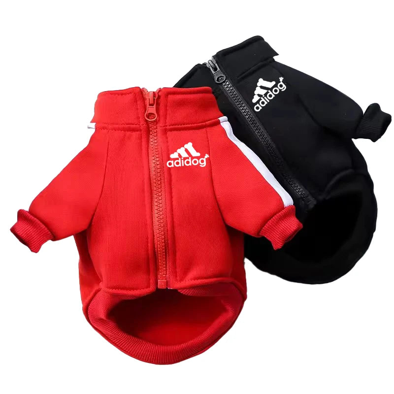 Jaqueta para Cachorro Adidog com zíper - Roupa Pet Inverno