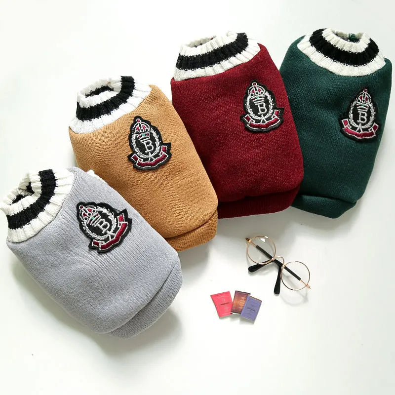 Suéter de Inverno para Cachorros e Gatos - Roupa Pet em Algodão