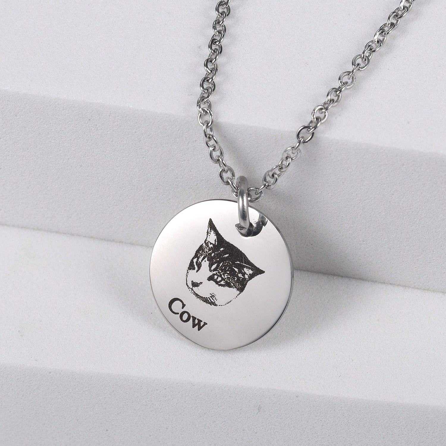 Colar personalizado com a foto do seu animal - Colar Lembrança Pet