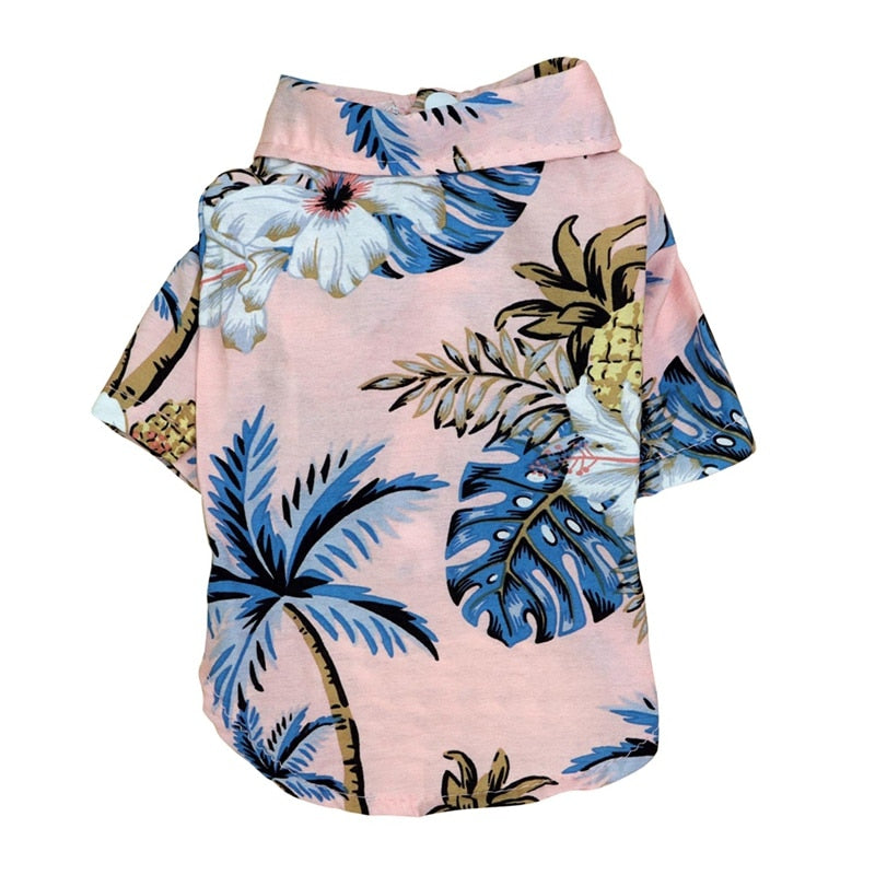Roupa Pet para Cães e Gatos Camisa Havaiana