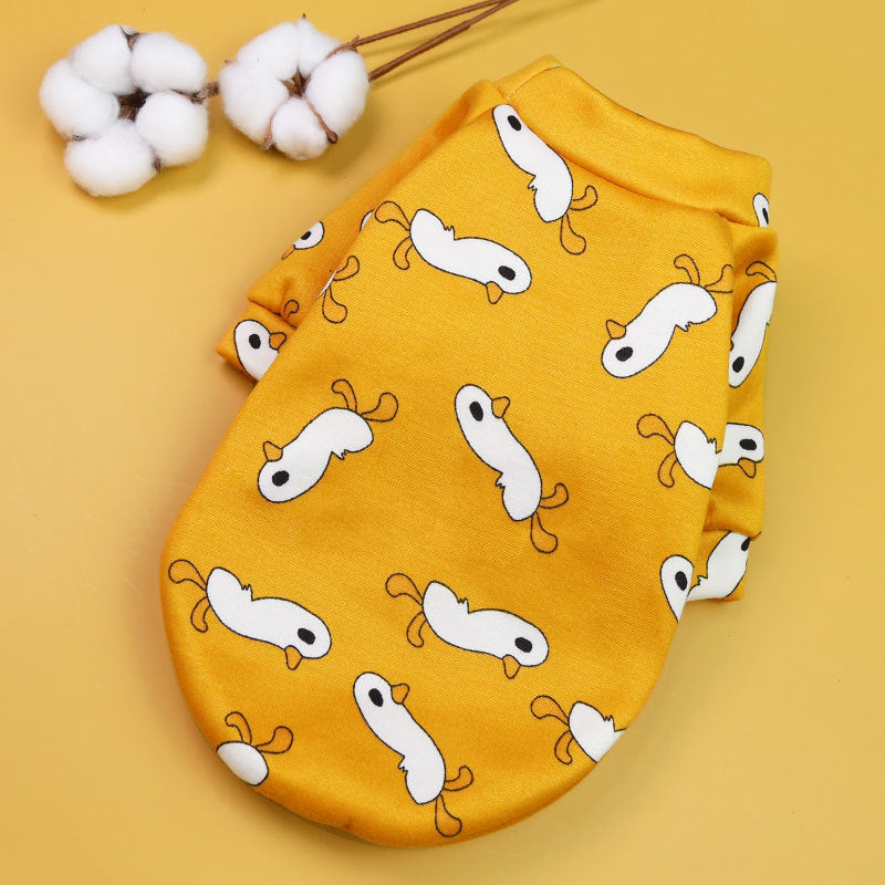 Roupa para cachorro Estampa de Pato - Roupinhas Pet de Inverno