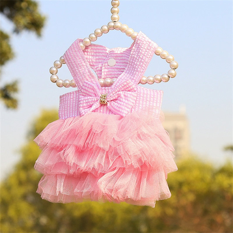 Roupa Pet para cães e gatos Vestidos Princesa