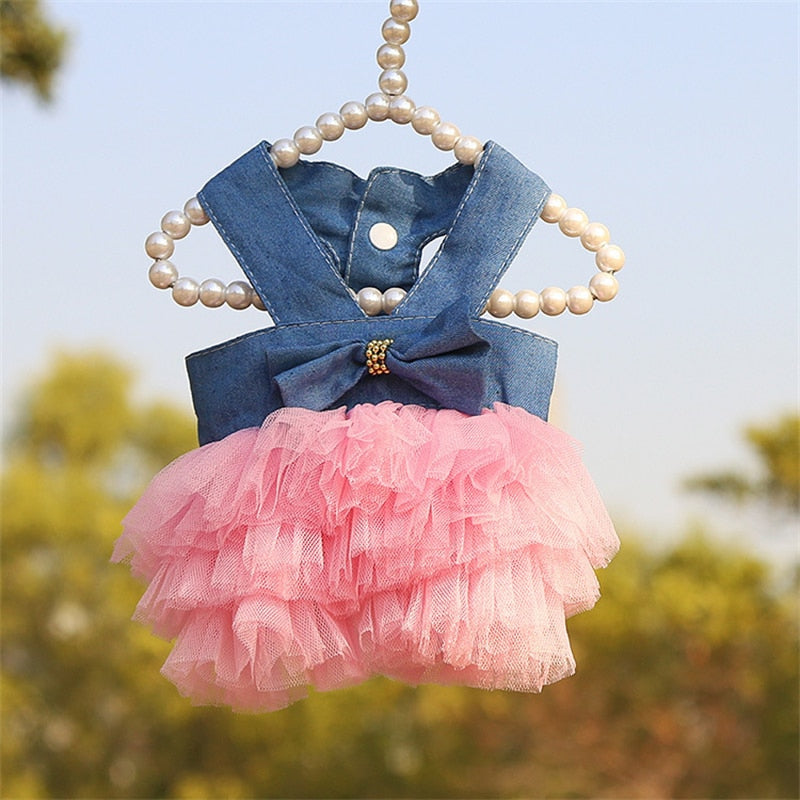 Roupa Pet para cães e gatos Vestidos Princesa