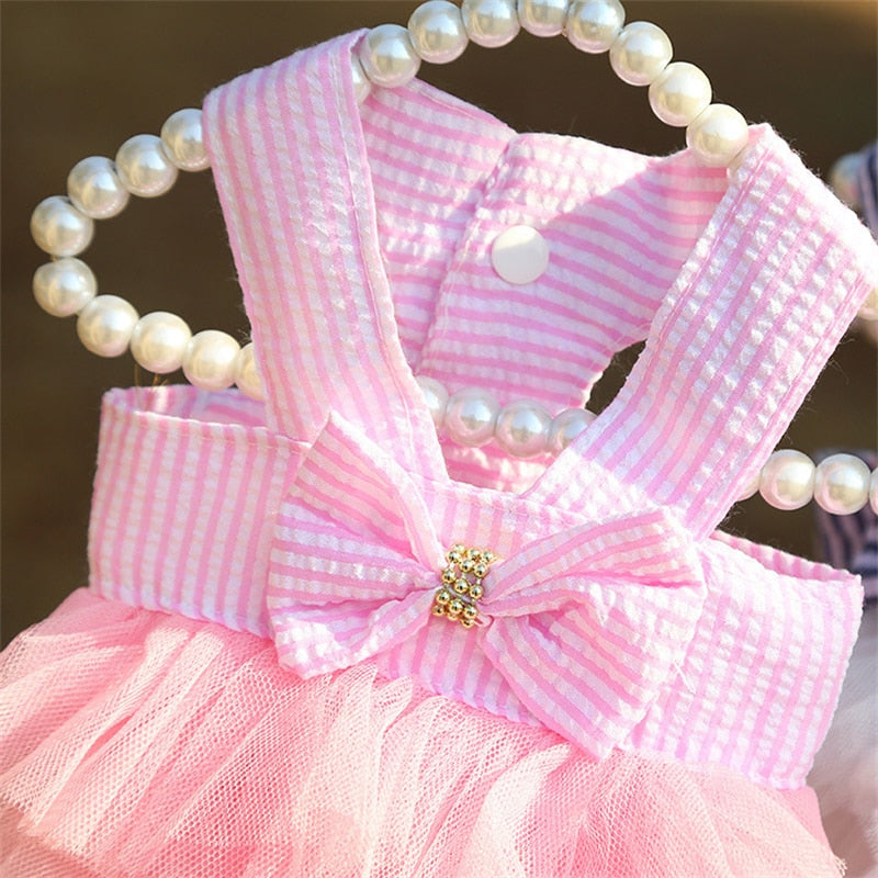 Roupa Pet para cães e gatos Vestidos Princesa