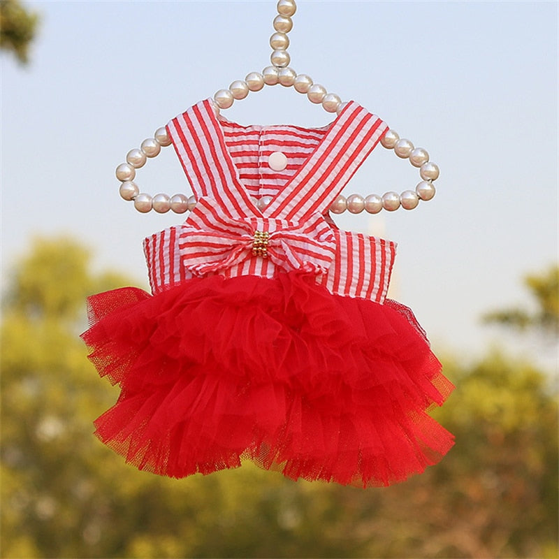 Roupa Pet para cães e gatos Vestidos Princesa