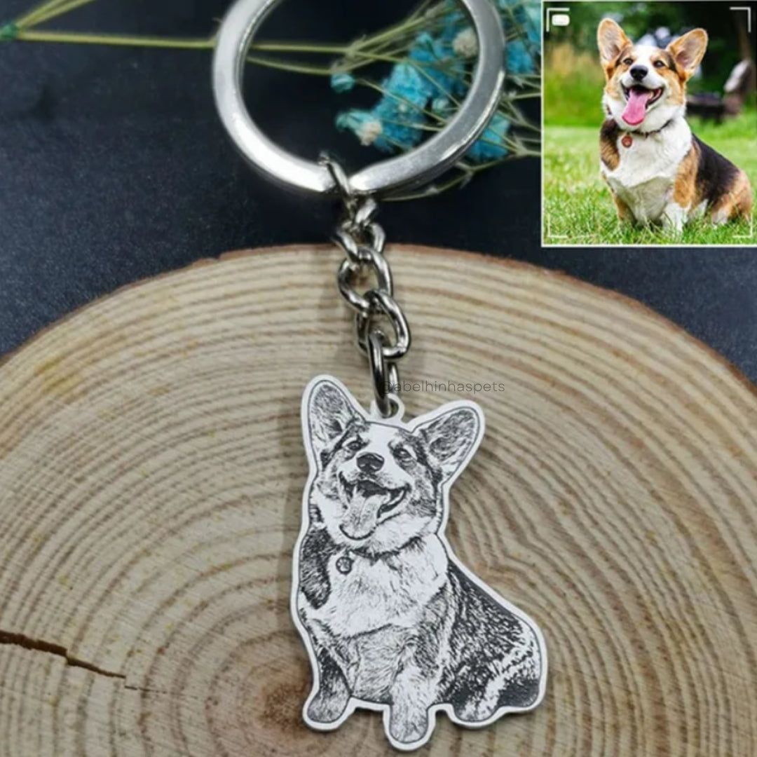 Chaveiro Personalizado de Foto - Personalize seu animal
