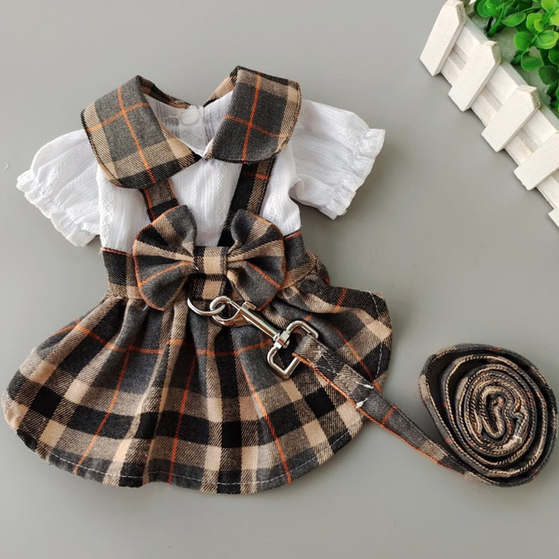 Peitoral e vestido para Cães e Gatos - Roupa Pet