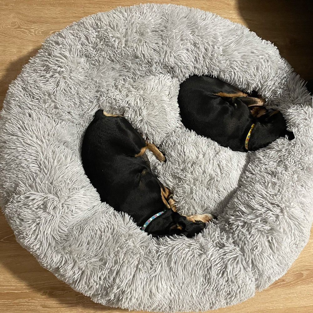 Cama Nuvem Puff Redonda para Cães e Gatos