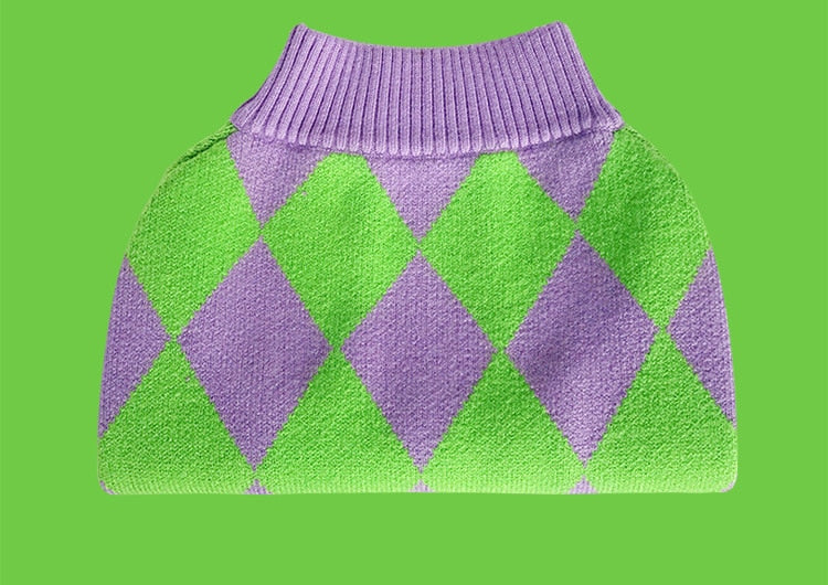 Roupinha Pet Suéter Roxo para Cães