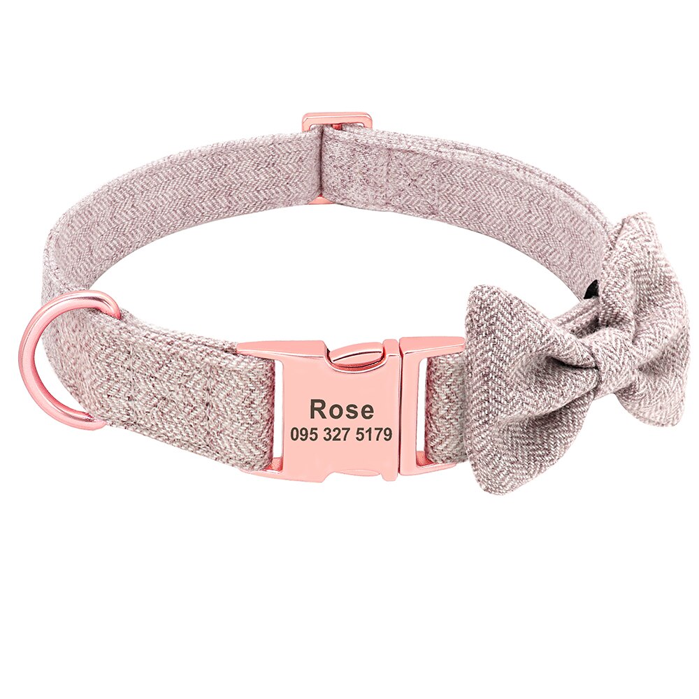 Coleira Personalizada de Luxo para Cães e Gatos | Coleira de Identificação