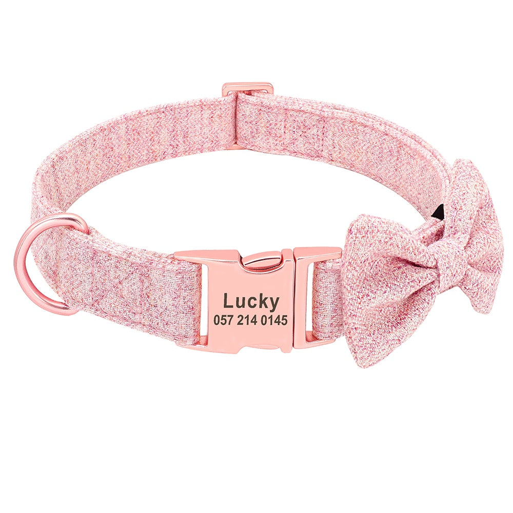 Coleira Personalizada de Luxo para Cães e Gatos | Coleira de Identificação