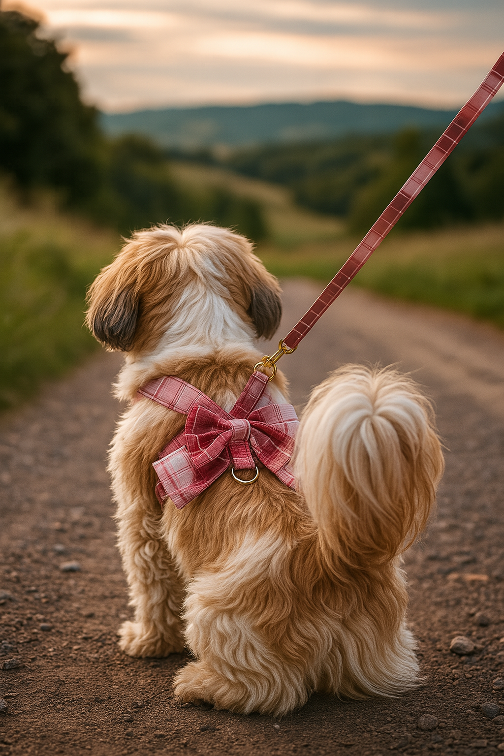Peitoral com Laço para Cães e Gatos - Conforto e Charme em Cada Passeio