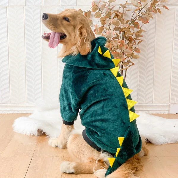 Roupa para Cachorro de Dinossauro - Roupinha Pet de Inverno