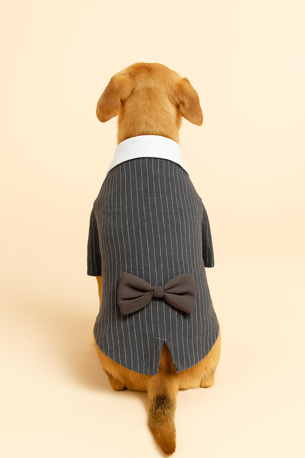 Roupa para Cães e Gatos Terno com Gravata Borboleta - Roupinha Formal para Casamentos, Festas e Eventos