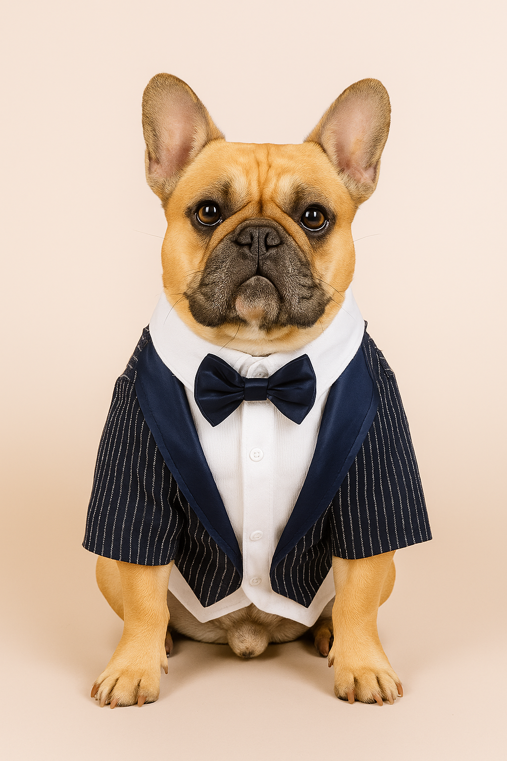 Roupa para Cães e Gatos Terno com Gravata Borboleta - Roupinha Formal para Casamentos, Festas e Eventos