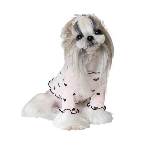 Blusa de Inverno para Cães e Gatos de coração - Roupa pet