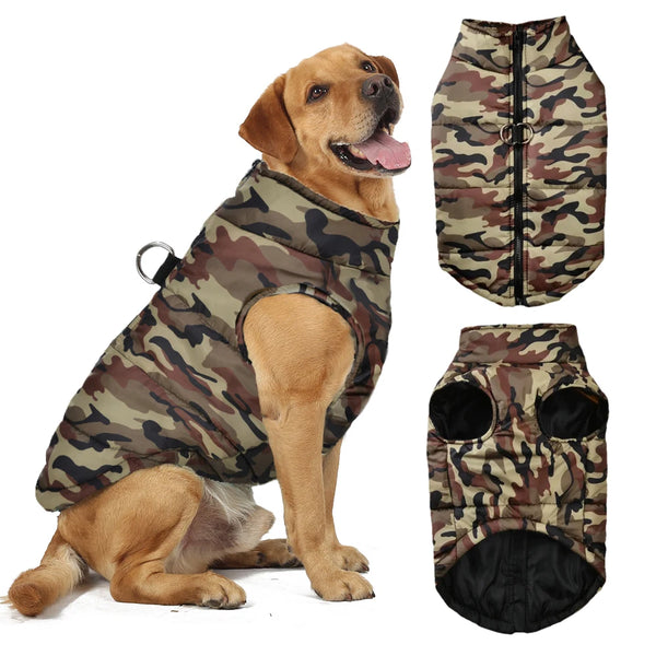 Roupa para Cachorro Colete Camuflado de Poliéster
