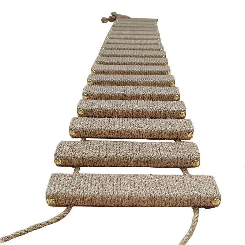 Escada de Brinquedo para Gatos - Escada de Madeira e Sisal