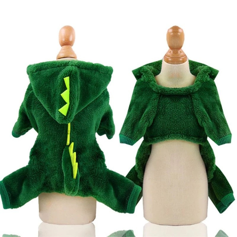 Fantasia para Cães e Gatos de Dinossauro - Roupa Pet