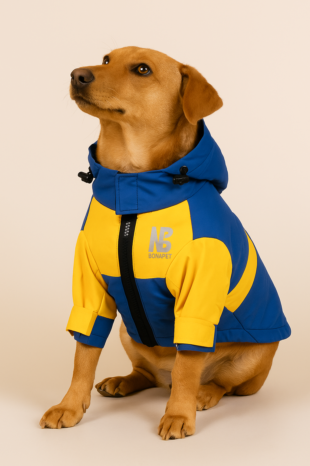 Jaqueta Impermeável com capuz para Cachorro Bonapet – Proteção Contra Chuva e Frio